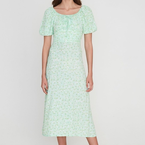 Faithfull the Brand - Lira Midi Dress in Merci Floral Print US 8/Large NWT - Picture 6 of 10